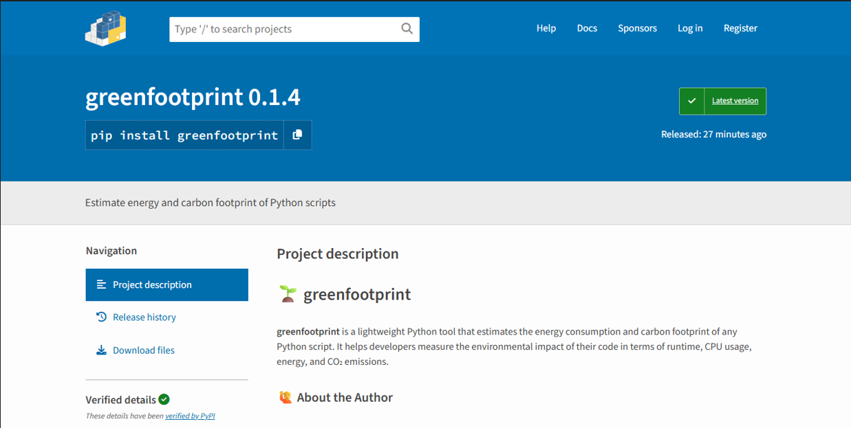 GreenFootprint – Code Analyzer